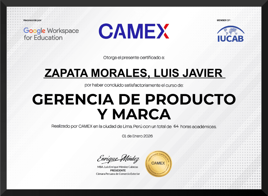 GERENCIA DE PRODUCTO Y MARCA