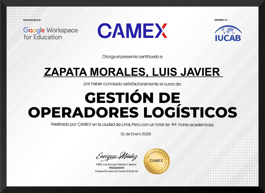 GESTIÓN DE OPERADORES LOGÍSTICOS